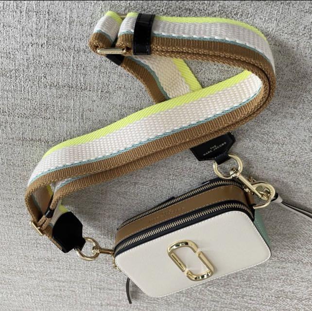 Snapshot Camera Bag In Ecru Olive Multi