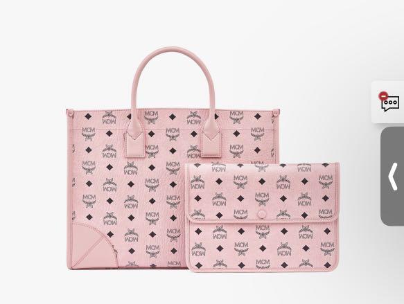 Mcm large cheap pink tote