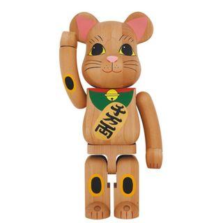 70cm Bearbrick 1000% Plating Lucky Cat Building Blocks Bear Action Figure  Collectable Model Doll