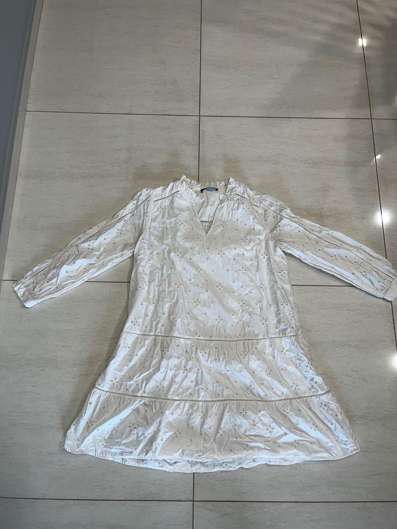 M S White Dress Women s Fashion Dresses Sets Dresses on Carousell
