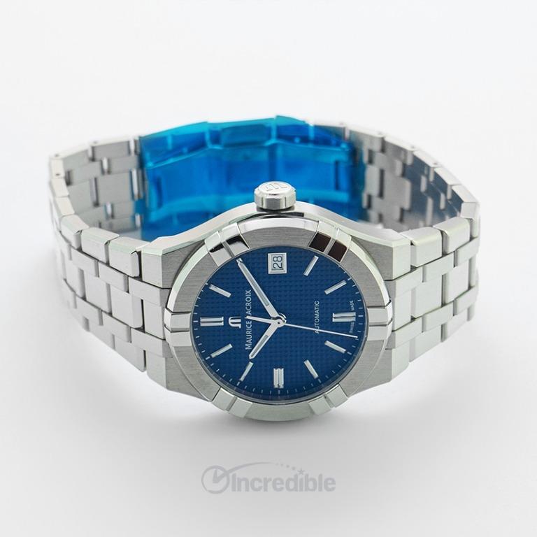 Maurice lacroix blue dial best sale