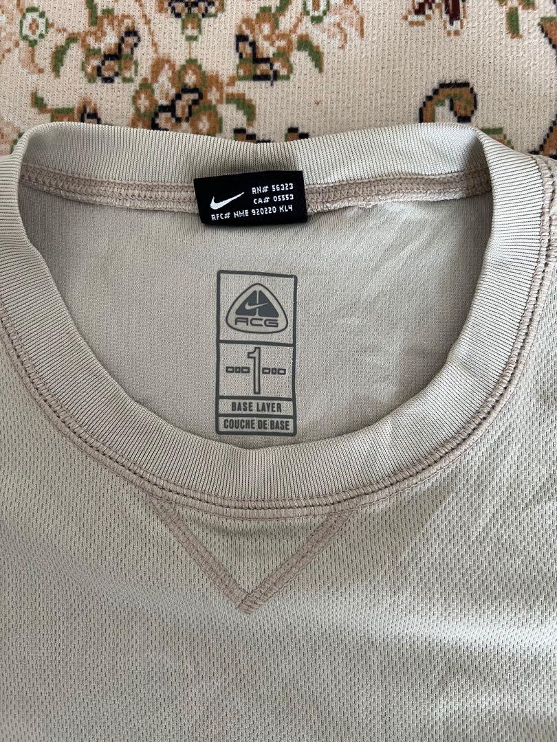 Nike acg base layer long sleeve Men s Fashion Tops Sets Tshirts Polo Shirts on Carousell