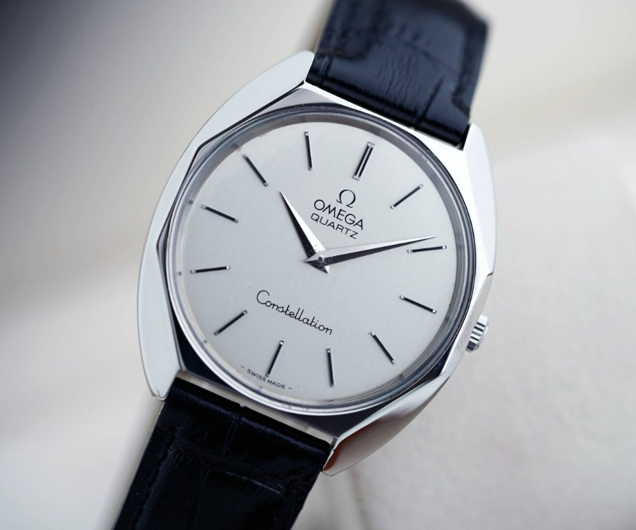 Omega Constellation Octagon Silver Men's Omega, 名牌, 手錶 - Carousell