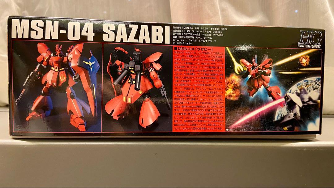 Bandai Hg Msn 04 Sazabi 1 144 Hobbies Toys Toys Games On Carousell