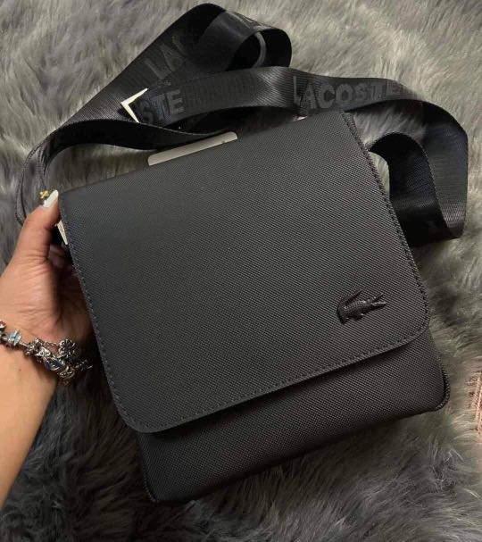 Lacoste sling bag black shop