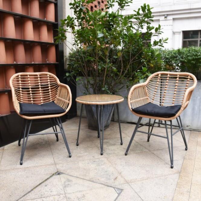 Outdoor Rattan Furniture Set Rattan All Weather Coffee Table Set