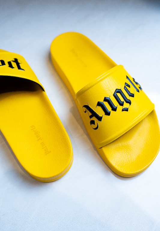 Palm angels shop slides yellow