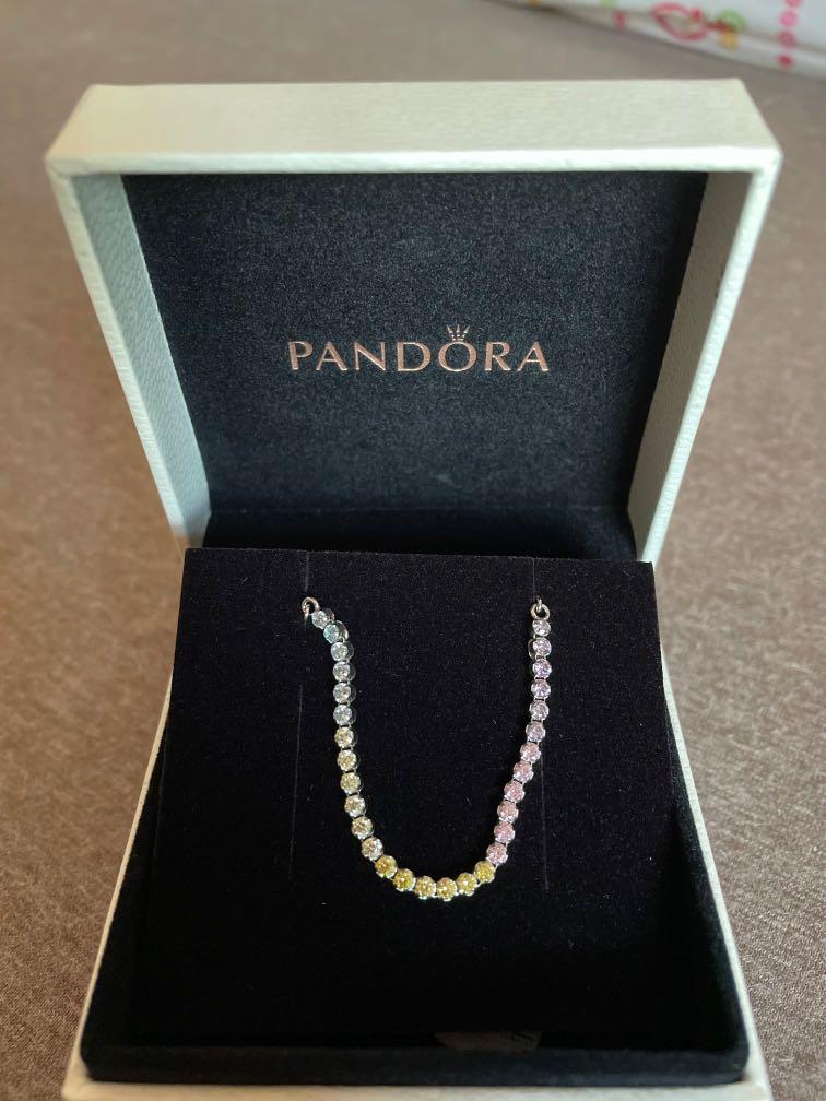 Rainbow tennis bracelet pandora online