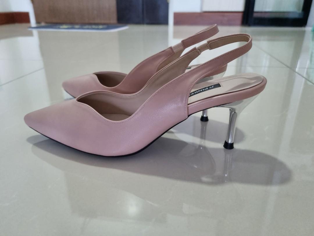 Pink Elephant Slingback Heels, Women's Fashion, Footwear, Heels on
