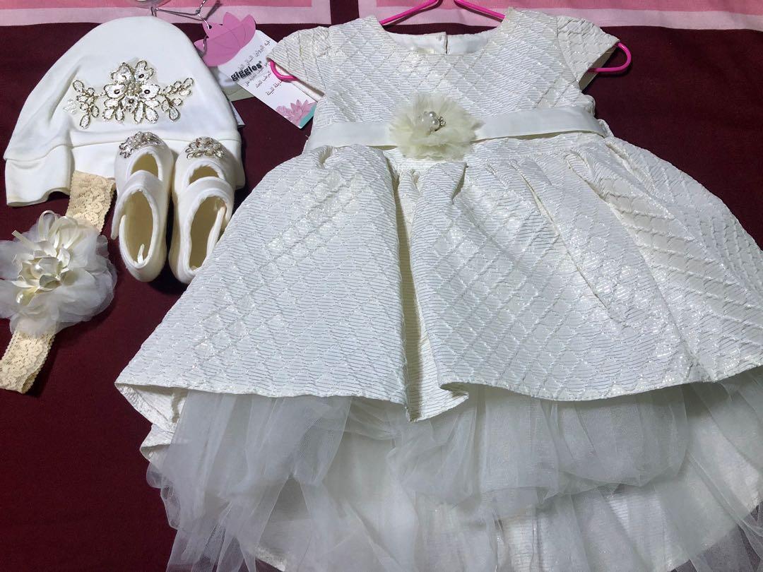 Preowned Baptismal Christening and Birthday dress Semi Gown for 12