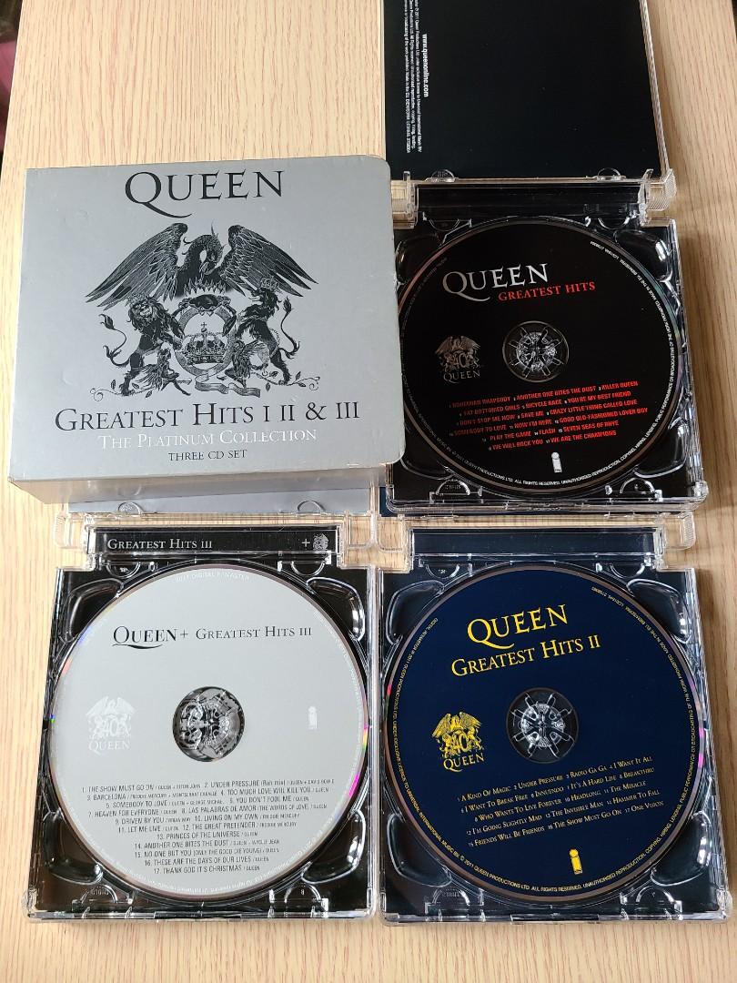 Queen Greatest Hits I,II,III The Platinum Collection 3CD, 興趣及遊戲, 音樂、樂器& 配件,  音樂與媒體- CD 及DVD - Carousell