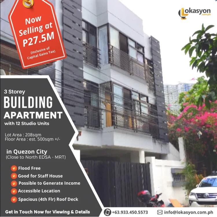 Quezon City Apartment Building for Sale, Property, For Sale, Apartments & Condos on Carousell