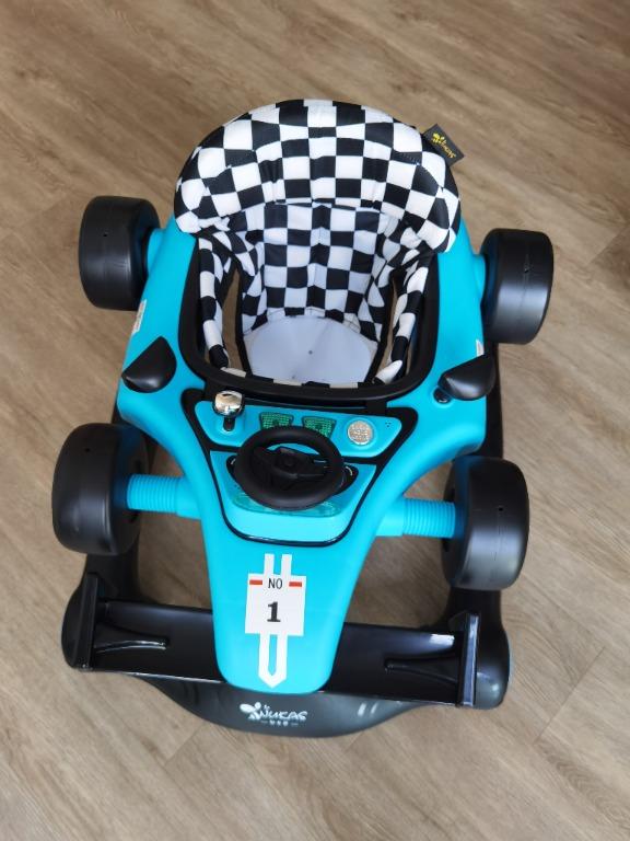 Racing car baby walker, Babies & Kids, Infant Playtime on Carousell