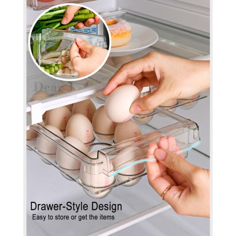 Refrigerator Hanging Drawer Egg Tray Fridge Organizer Egg Tray