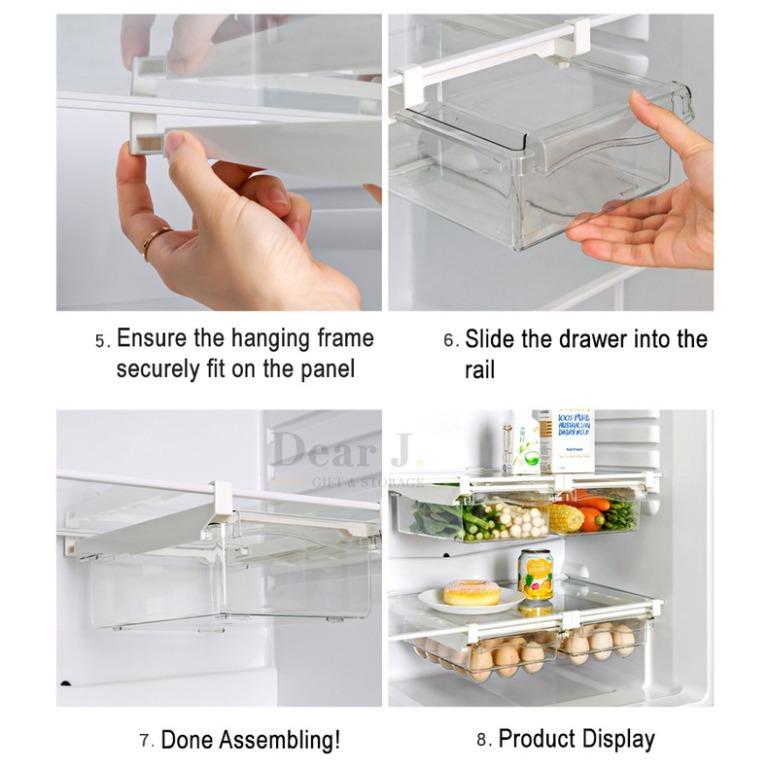 Refrigerator Hanging Drawer Egg Tray Fridge Organizer Egg Tray