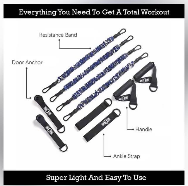 INNSTAR Resistance Band Training Kit , Sports Equipment, Other Sports