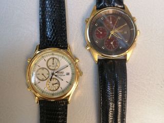 ( 全部唯一全新貨 ) Vintage Seiko 7T32-7A99 Alarm Chronograph w/ Leather  Strap64237342505859110