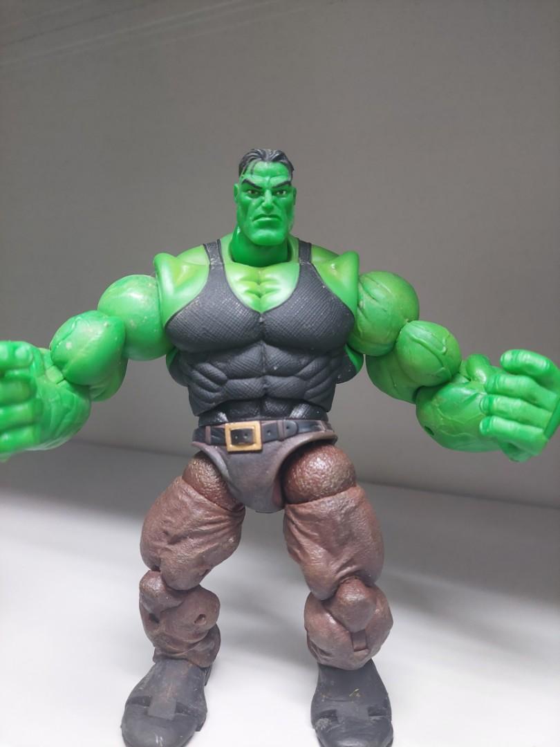 Smart Hulk Classics Action Figure (Category: Figurines & Statues) located in Pasig City. Submitted by toydaddyph (Listing ID 1168035224, Image 2). Description: Item is a rare original loose 7.2-inch Smart Hulk or Professor Hulk action figure from the Hulk Classics line of Toybiz released in 2004. Figure includes his gamma weapon accessory but excludes the glasses. Figure is big and top-heavy. It has some minor paint imperfections but it will no d