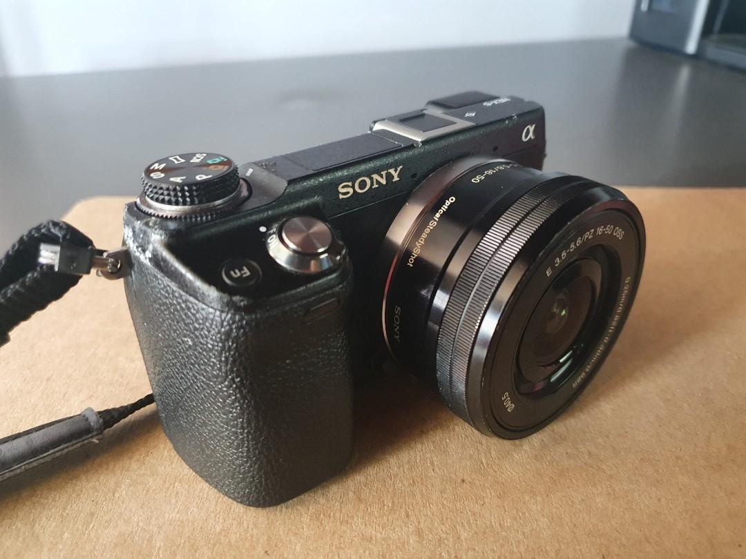 Sony Alpha Nex 6 Mirrorless Camera (Category: Cameras) located in Tagaytay City. Submitted by leojr123 (Listing ID 1168169671, Image 3). Description: Sony NEX-6 ● 16.1MP Exmor APS-C Size CMOS Sensor ●16-50mm f/3.5-5.6 Zoom Lens Included ●Fast Hybrid AF With Phase-Detection AF ●3" 921K-Dot TFT LCD ●XGA OLED Tru-Finder EVF ●Captures 1080 HD Video ●Wi-Fi Capable ●Built-In Flash ●Fast 10fps Burst Shooting ●PlayMemories Camera Apps Sony's Alpha NEX-6 