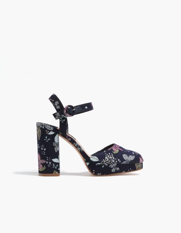 floral platform shoes