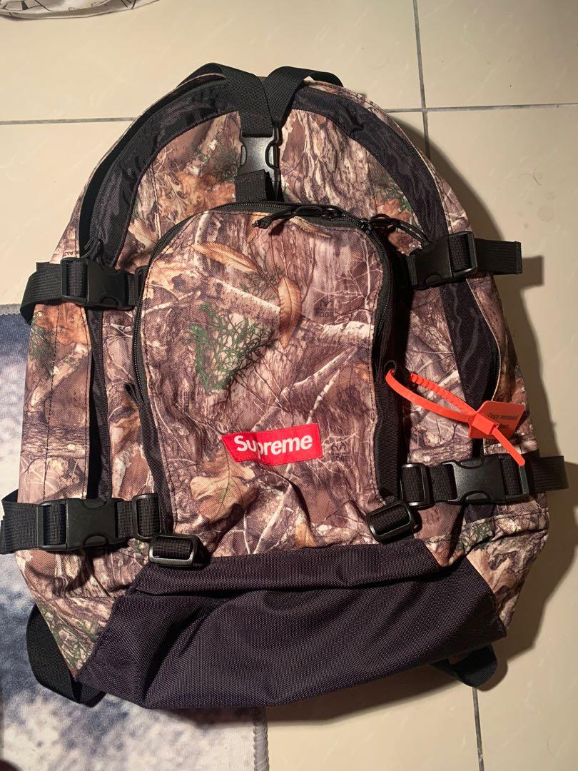 Supreme Backpack Real Tree Camo (FW19), Men's Fashion, Bags, Backpacks on  Carousell