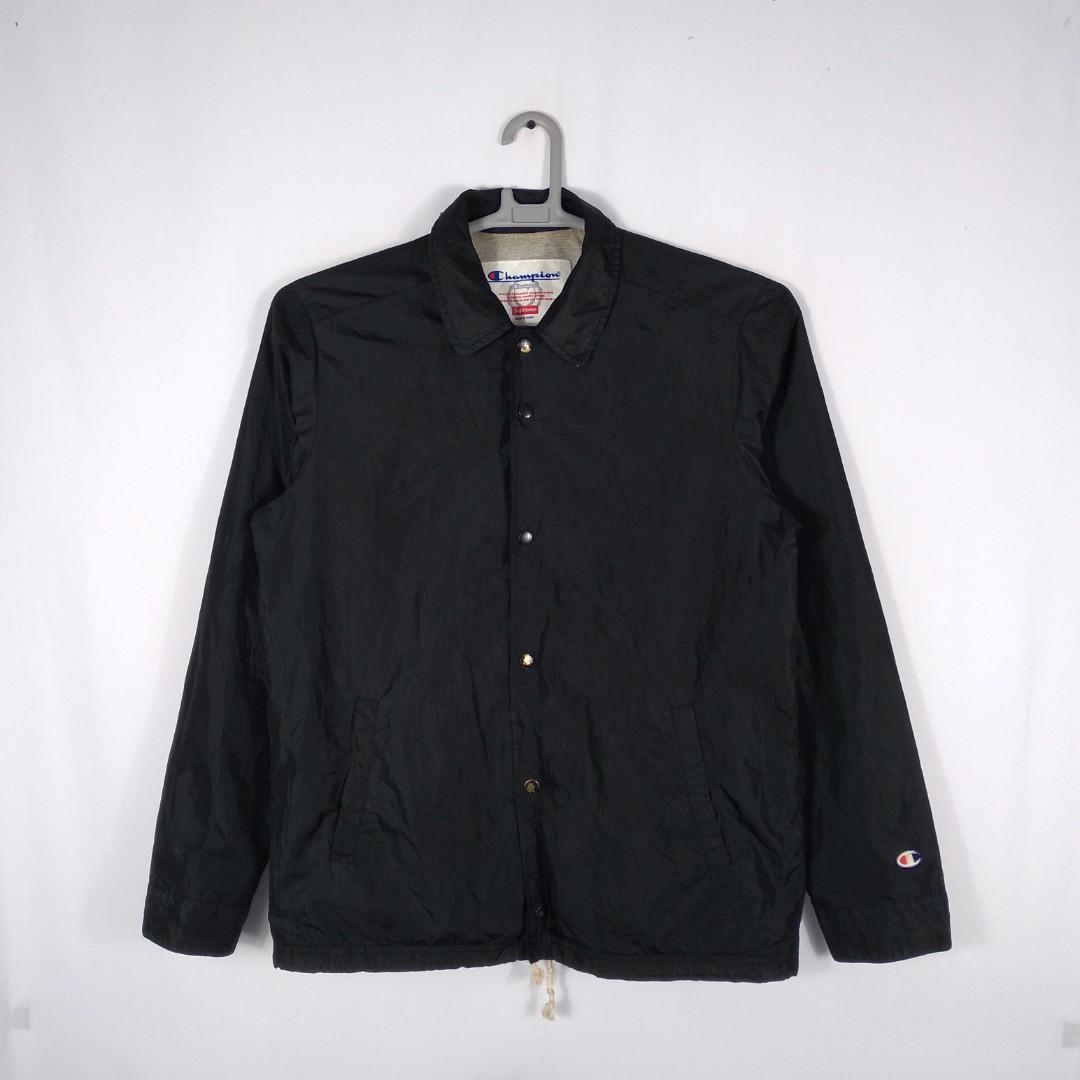 RARE SUPREME X CHAMPION SNAP BUTTONS COACH LIGHT JACKET 100