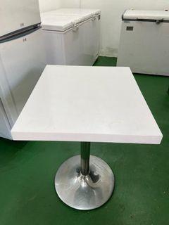 Table with stainless steel legs