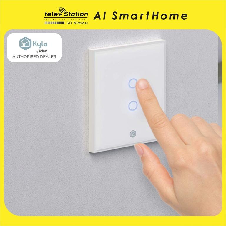 Telestation AI SmartHome: Kyla Smart Light Switch with Aircon & Fan ...
