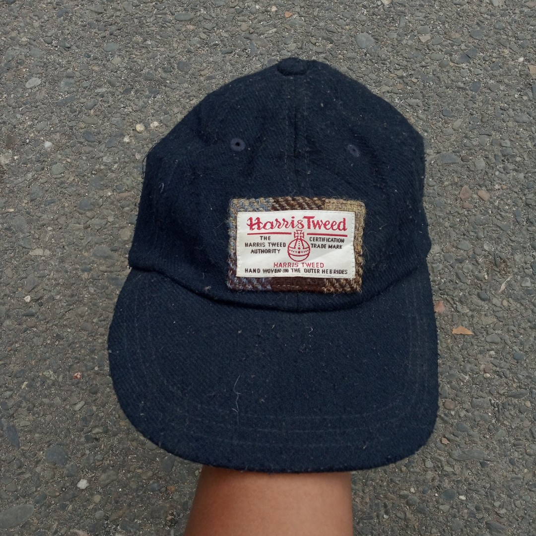 Topi Harris Tweed Cap wool, Fesyen Pria 