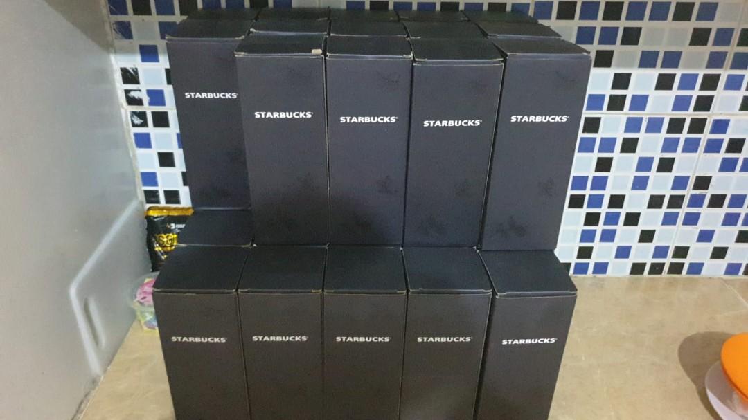 Tumbler Starbucks Stainless White Putih Grande, Kitchen & Appliances di