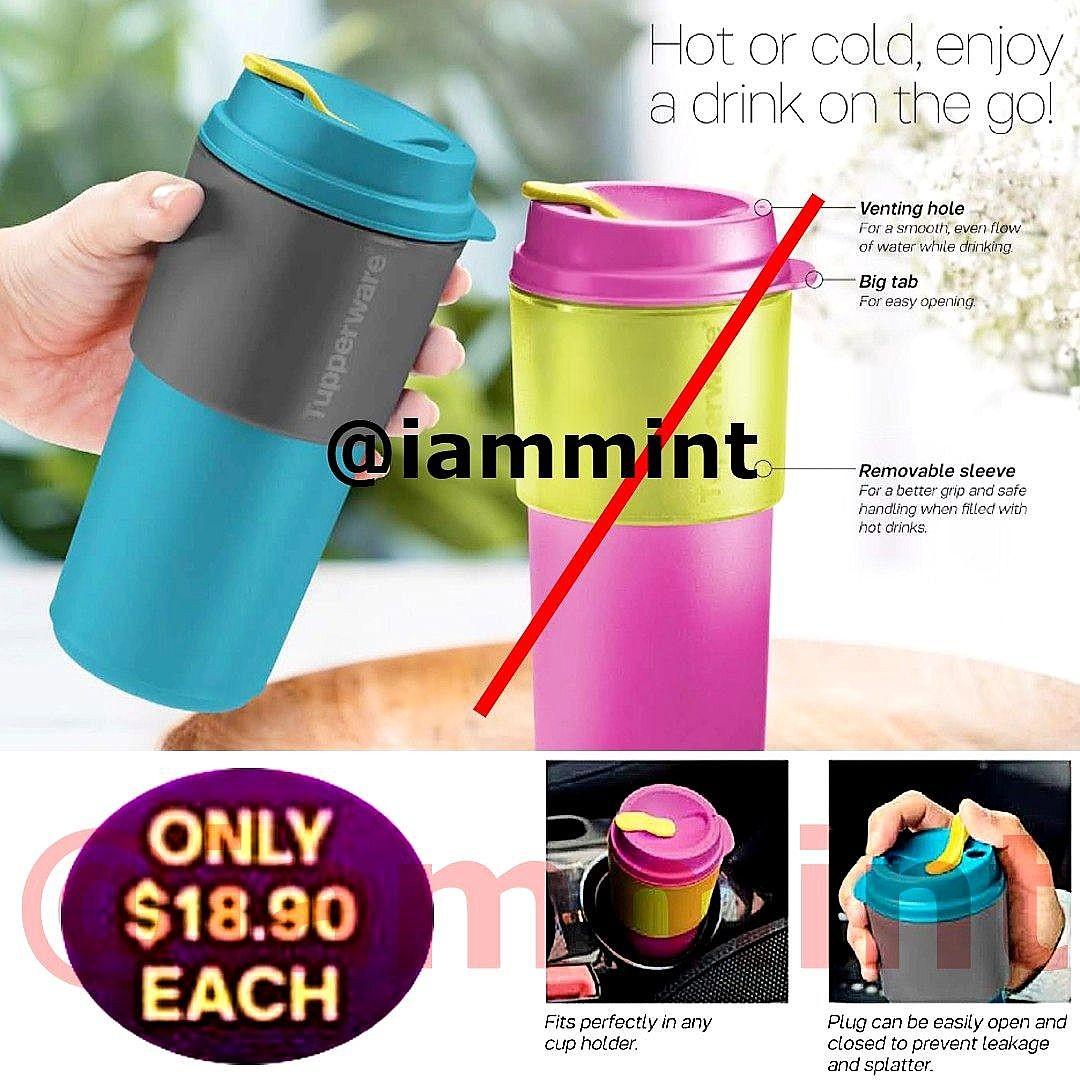 Tupperware 490 ml Coffee To Go Water Bottle Tumbler Container with  Detachable Heat Protector Sleeve, Furniture & Home Living, Kitchenware &  Tableware, Water Bottles & Tumblers on Carousell