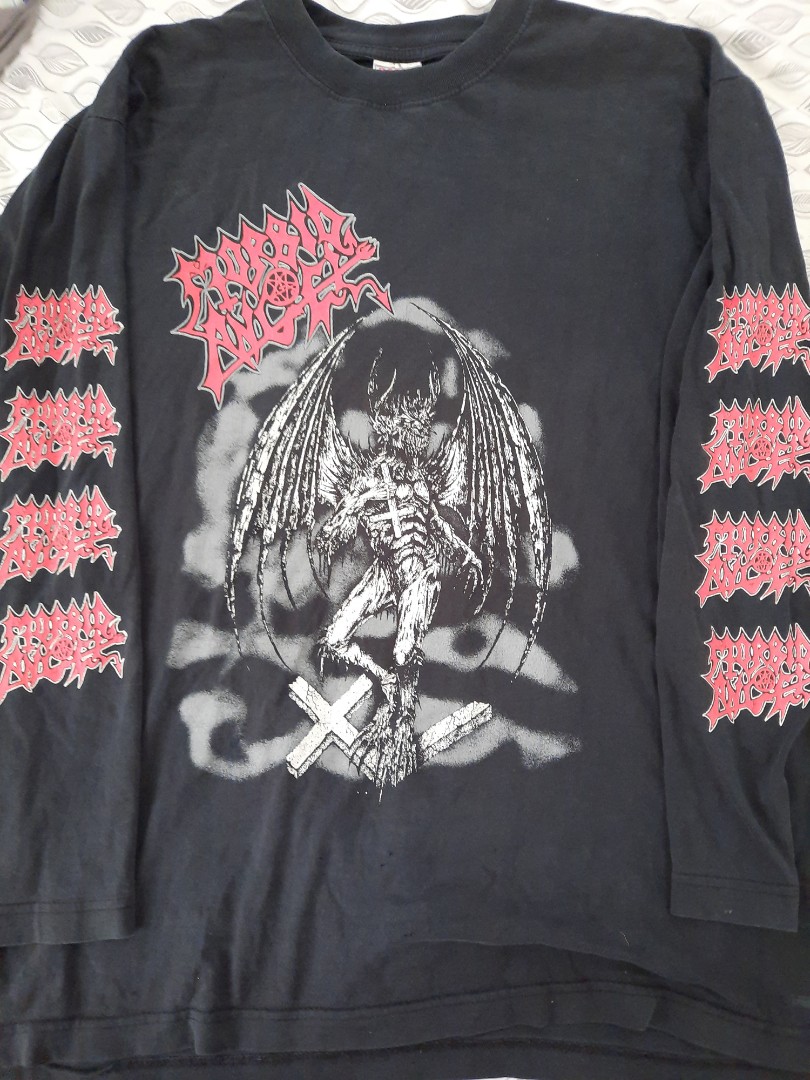 Vintage 90s Morbid Angel Tee Shirt, Men's Fashion, Tops & Sets, Tshirts ...