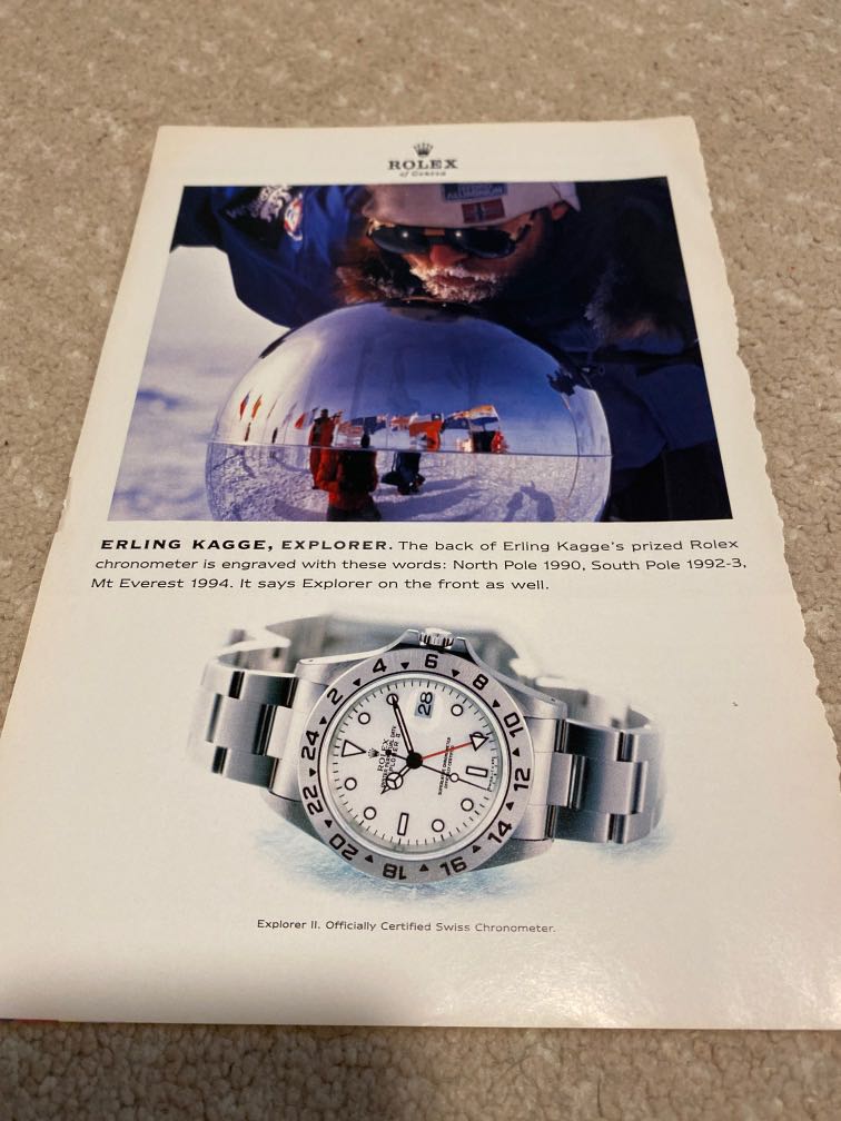 Rolex explorer best sale advertisement