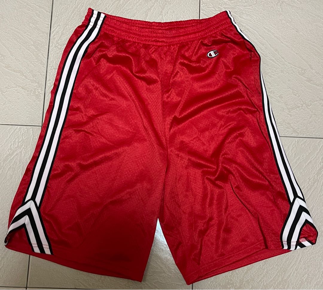 Red champion basketball shorts shop