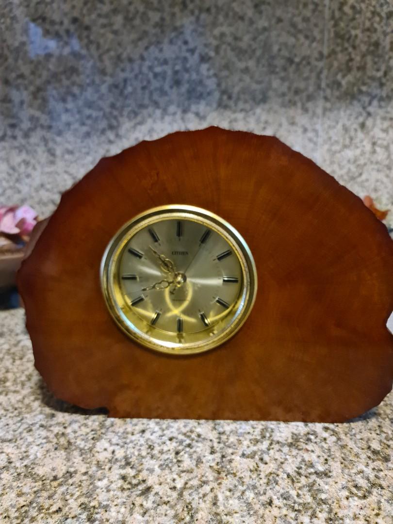 Vintage wooden citizen table clock (Category: Clocks) located in Paranaque City. Submitted by edszz (Listing ID 1168112280, Image 2). Description: Vintage wooden citizen table clock no issue working.