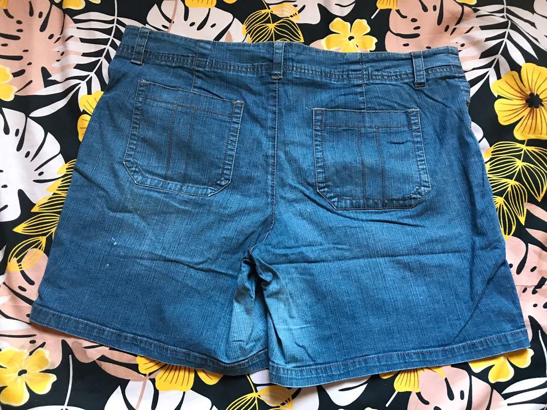 Waist 40 42 plus size 18 Faded Glory denim maong shorts for women