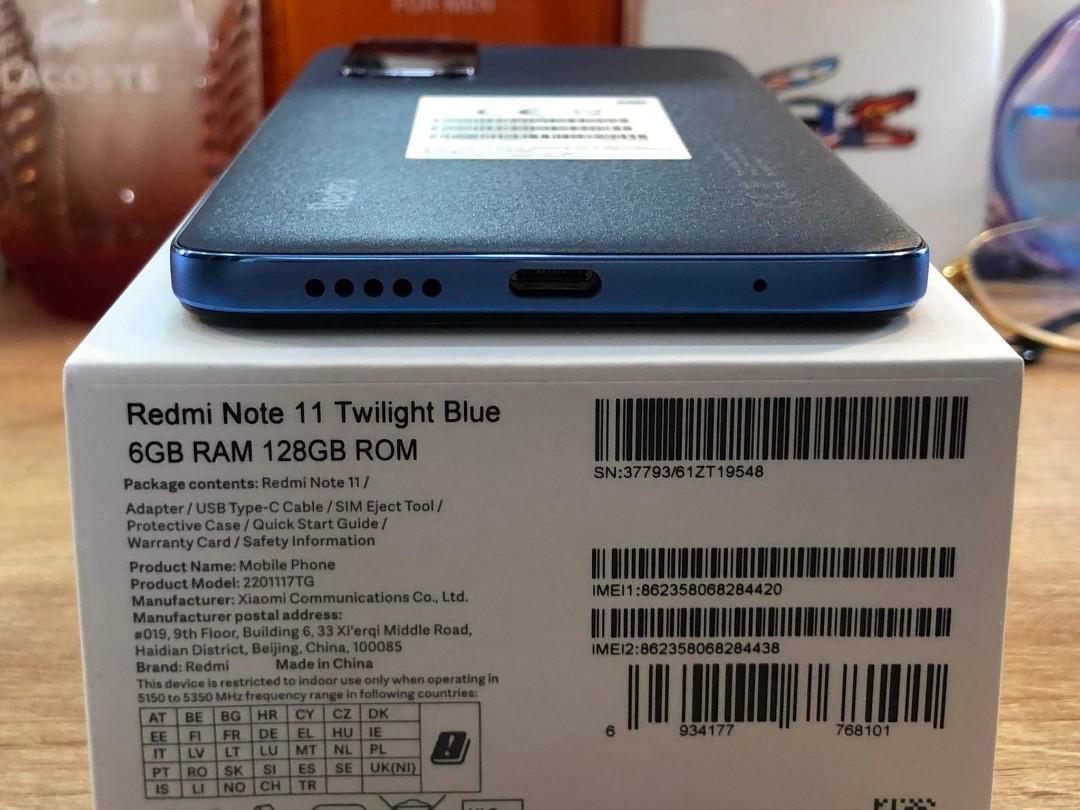 Redmi Note 11package Xiaomi Redmi Note 11 Twilight Blue 1week Old Good as New Complete ...