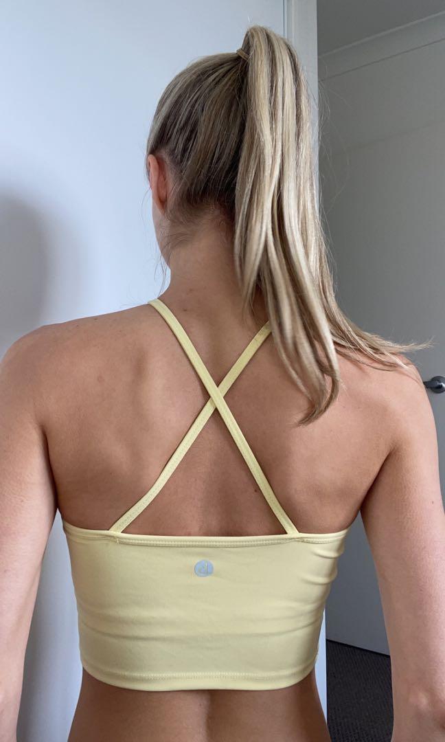 Yellow sales activewear top
