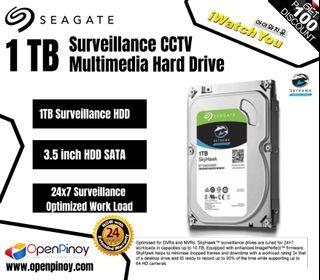 1TB Surveillance CCTV Multimedia Hard Drive Seagate SKYHAWK