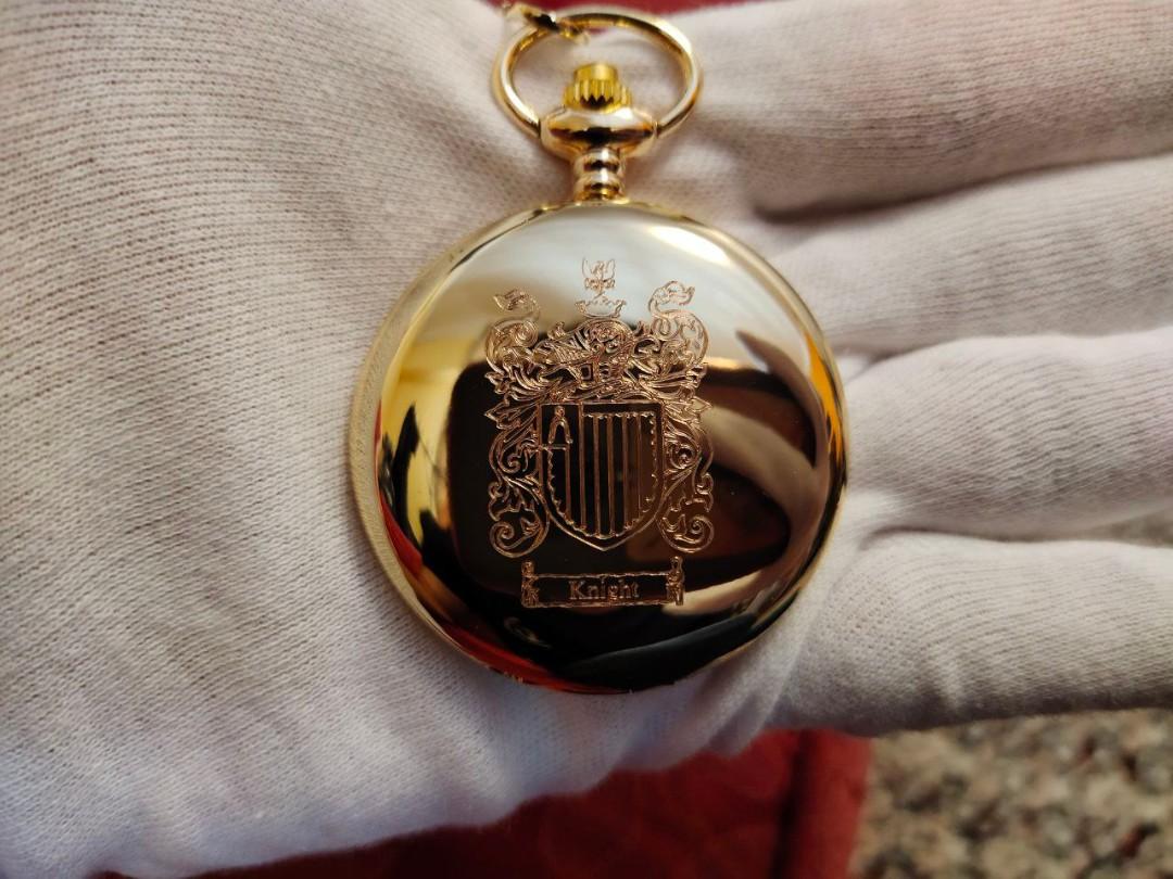 24k gold pocket watch hotsell