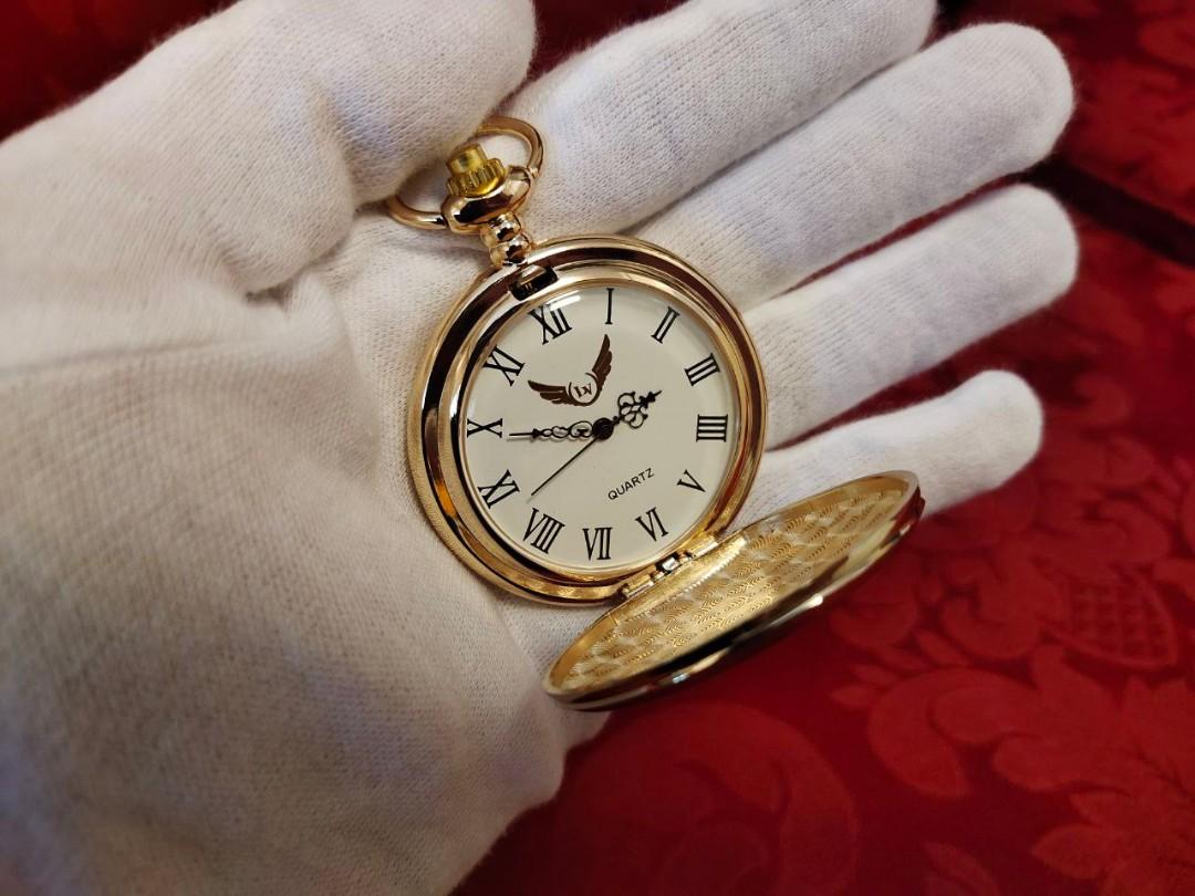 Gold plated pocket watch sale