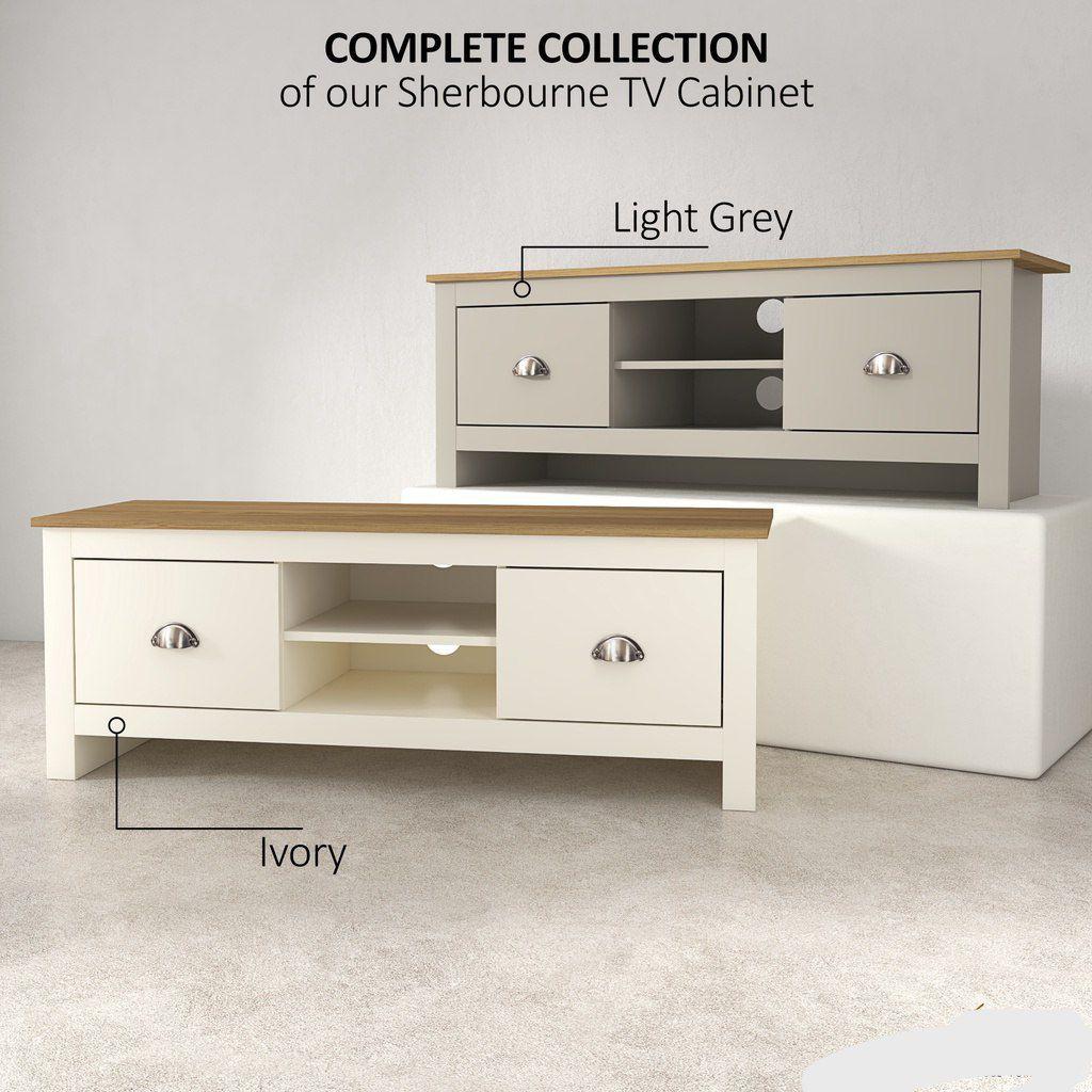 Sherbourne oak shop tv stand