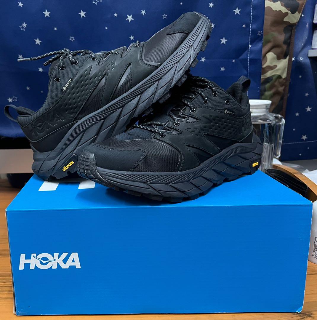 全新香港行貨有單us11 Hoka M Anacapa Low Gtx lc 全黑all Black 波鞋跑鞋 女裝 鞋 波鞋on Carousell