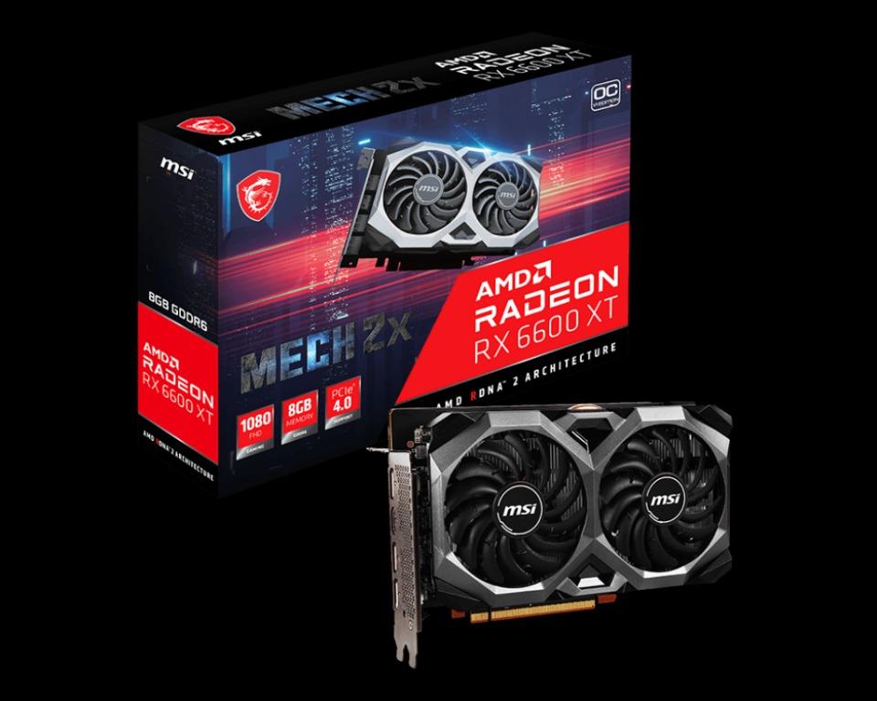 MSI AMD Radeon Radeon RX 6600 XT MECH 2X 8G OCV1 8 GB