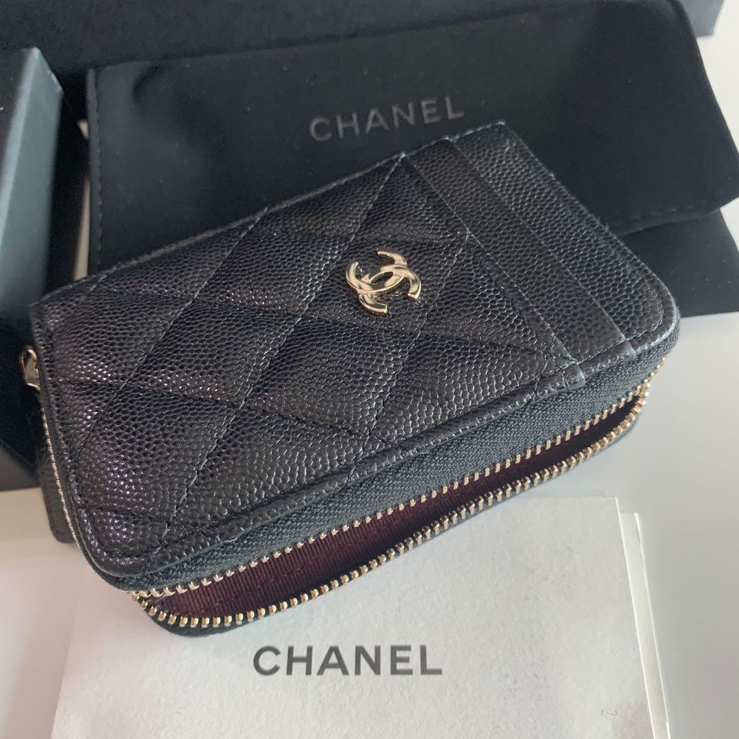 🚨已賣出，可代購全新new Chanel 香奈兒銀包拉鍵包Card Holder zipped