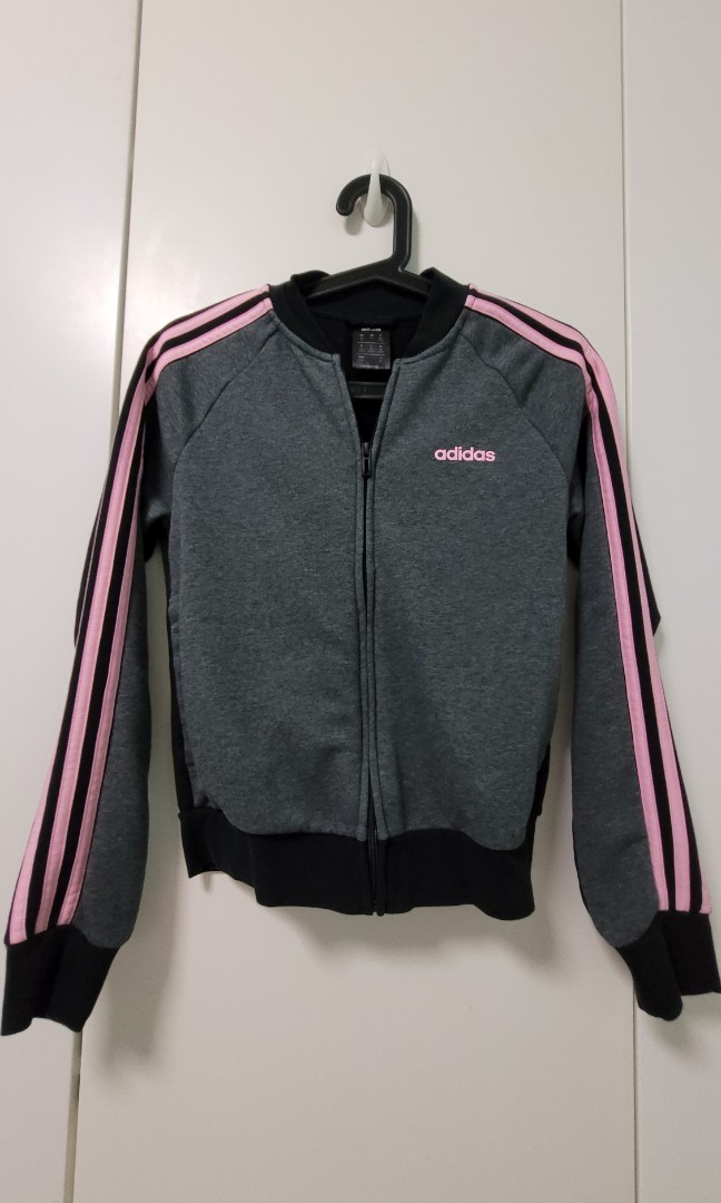 Adidas Women Grey Black Jacket Size XS Women s Fashion Coats