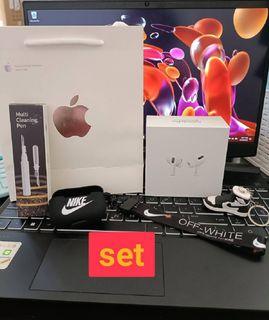 AirPods pro - designed by Apple
with  free paper bag and accesories,cleaning pen
set 1200