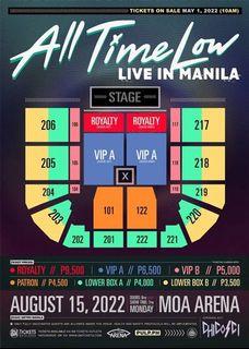 All Time Low ticket manila 2022