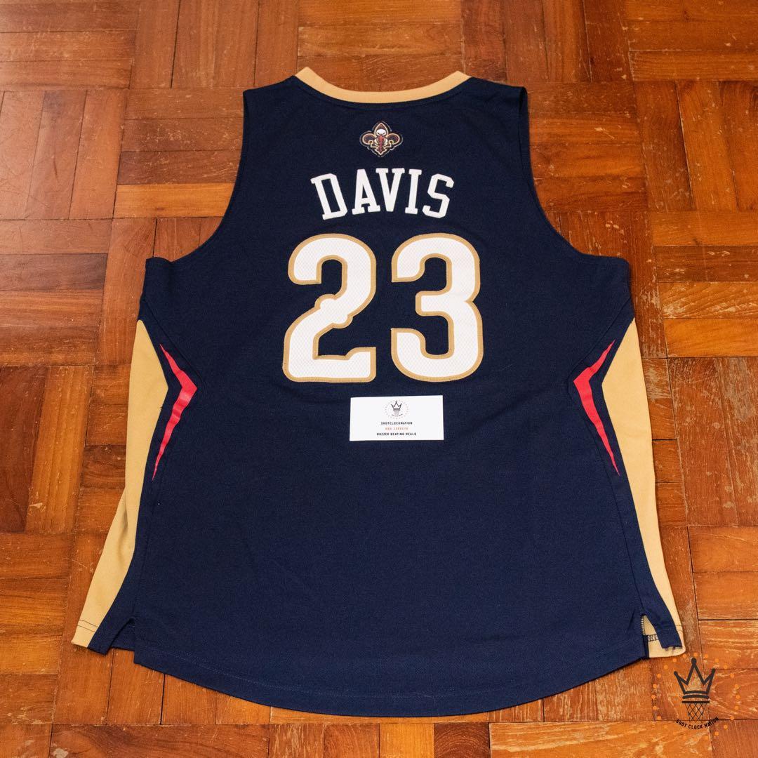 Men&s Adidas Anthony Davis Navy New Orleans Pelicans Player Swingman Jersey