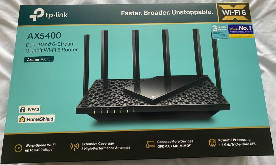 Archer AX73 AX5400 DualBand Gigabit WiFi 6 Router, Computers & Tech